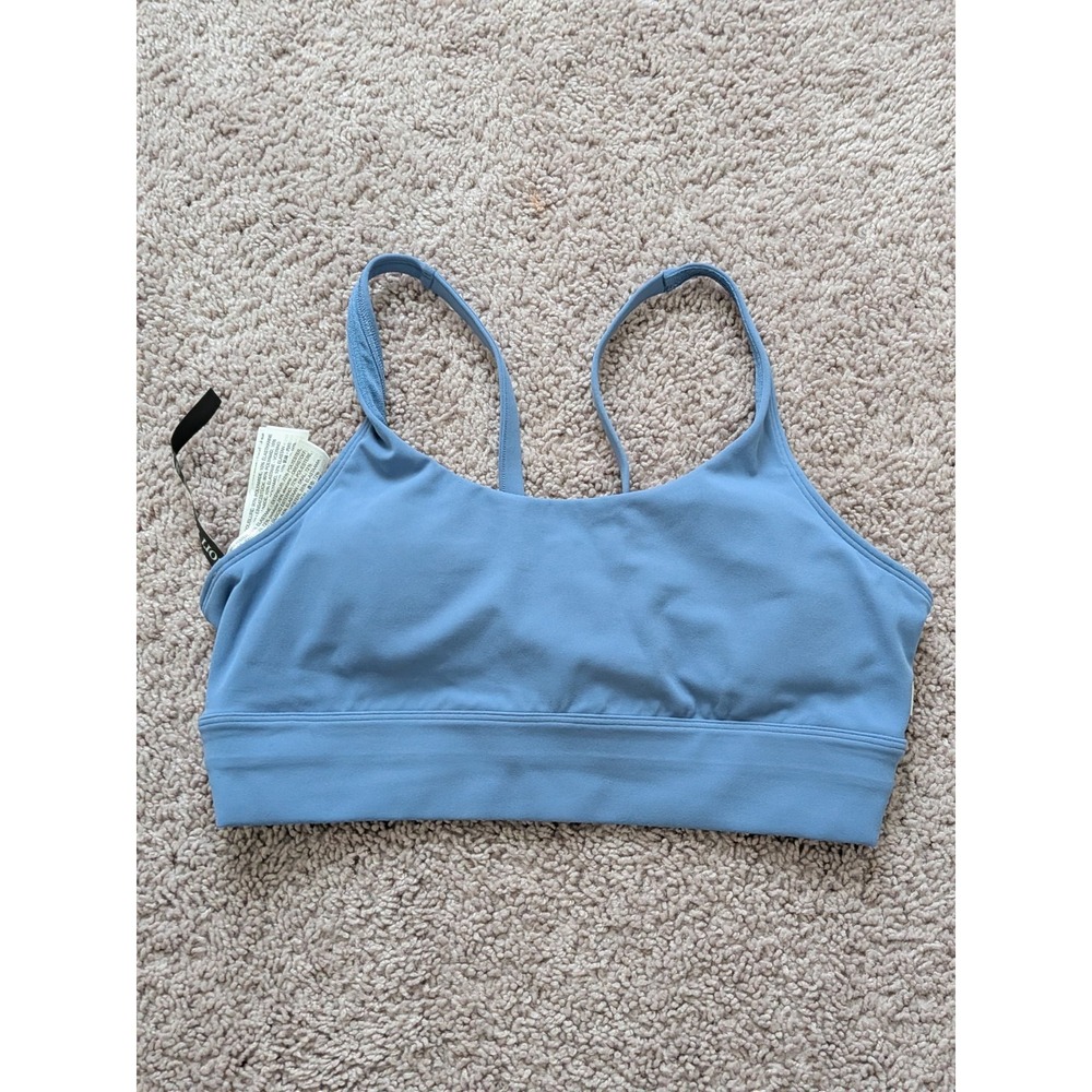 Vuori Yosemite Bra Size Medium Pool Blue Activewear Sports Bra Multi Strap